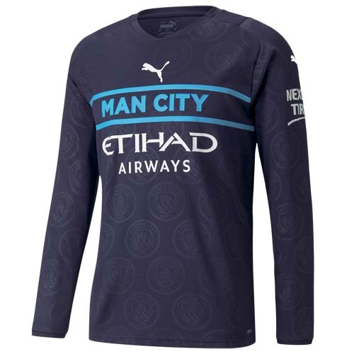 Ausweichtrikot Thailand Manchester City ML 2021-2022 Günstige Fußballtrikots